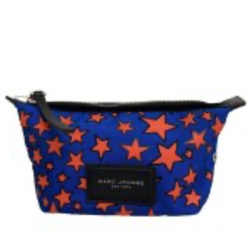 Marc Jacobs Red Star Blue cosmetic bag